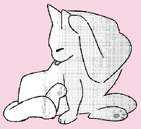 Анимация Кот на розовом фоне, by memedokis