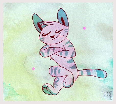 Анимация Кот кивает головой, by frirro
