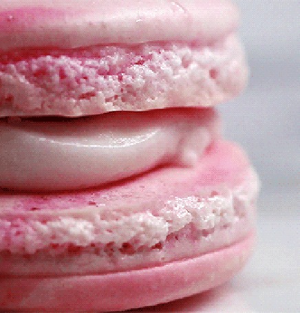 Анимация Клубничный чизкейк Macarons