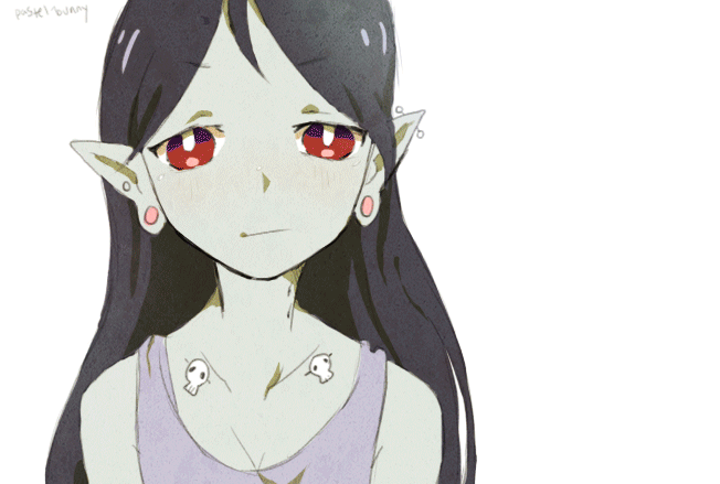 Анимация Марселин / Marceline и Принцесса Бубльгум / Bubblegum из мультсериала Время Приключений / Adventure Time, by Pasuteru-Usagi, гифка Марселин / Marceline и Принцесса Бубльгум / Bubblegum из мультсериала Время Приключений / Adventure Time, by Pasuteru-Usagi