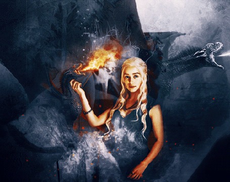 Анимация Daenerys Targaryen / Дейнерис Таргариен из сериала Game Of Trones / Игра Престолов