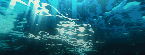Анимация Свет под водой, гифка Свет под водой
