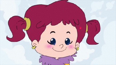 Анимация Пенни / Penny из мультика Смош / Smosh излучает любовь