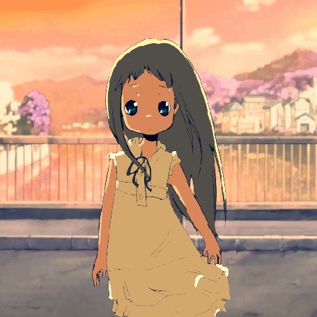 Анимация Menma (Meiko Honma) / Мэнма (Мэйко Хонма) из аниме Невиданный цветок / Anohana, by Kiikuri