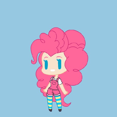 Анимация Пинки Пай / Pinkie Pie из мультсериала Мои маленькие пони: Девочки из Эквестрии / My Little Pony: Equestria Girls (Thank You! / Спасибо!), by Khuzang
