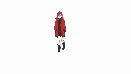 Анимация Маки Нишикино / Maki Nishikino и Рин Хошизора / Rin Hoshizora в костюме Санта-Клауса дерутся на подушках, аниме Живая любовь! Проект «Школьный идол» / Love Live! School Idol Project