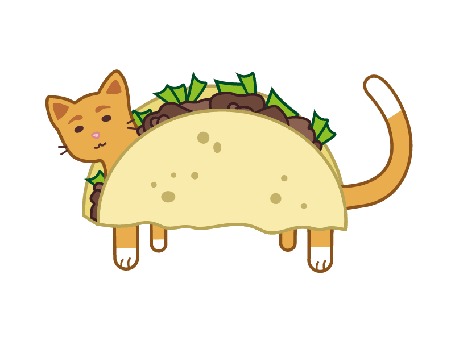 Анимация Кот в образе Tacocat / Тако кота