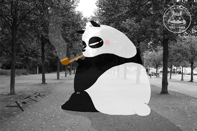 Анимация Толстый нарисованный кот с трубкой в зубах, by Yoyo The Ricecorpse, гифка Толстый нарисованный кот с трубкой в зубах, by Yoyo The Ricecorpse