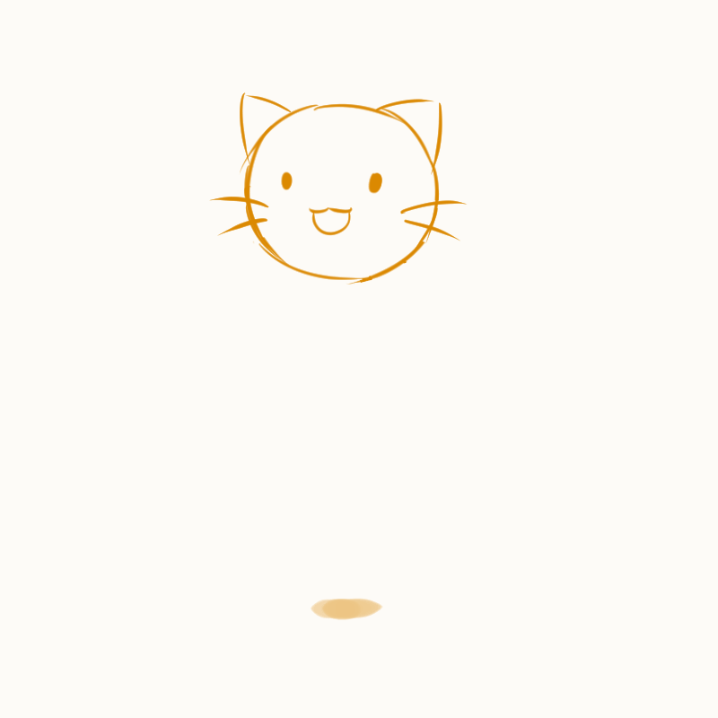 Анимация Прыгающая на месте мордочка кота, by whymeiy, гифка Прыгающая на месте мордочка кота, by whymeiy