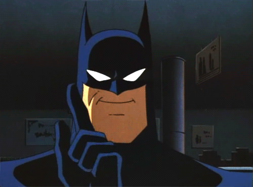 Анимация Batman / Бэтмен с чем - то несогласен, гифка Batman / Бэтмен с чем - то несогласен