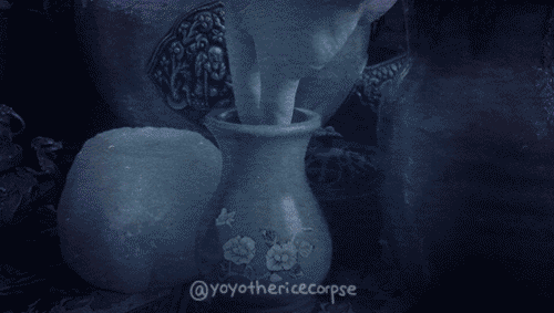 Анимация Из кувшина рука достала белого чудика, by yoyothericecorpse, гифка Из кувшина рука достала белого чудика, by yoyothericecorpse
