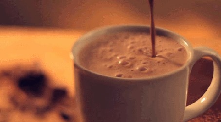 Анимация В чашку наливается кофе