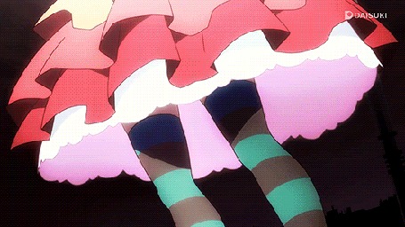 Анимация Ёцуги Ононоки / Yotsugi Ononoki из аниме Истории подделок / Nisemonogatari