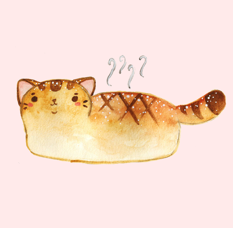 Анимация Кошка-свежий хлебушек мяукает, by jessthechen, гифка Кошка-свежий хлебушек мяукает, by jessthechen