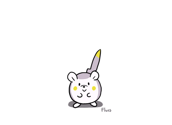 Анимация Togedemaru / Тогедемару из аниме Покемон: Солнце и луна / Pokemon Sun & Moon, by Fluna, гифка Togedemaru / Тогедемару из аниме Покемон: Солнце и луна / Pokemon Sun & Moon, by Fluna