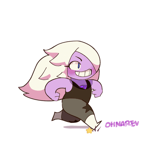 Анимация Amethyst / Аметист из мультсериала Steven Univers / Вселенная Стивена, by Chilimanic, гифка Amethyst / Аметист из мультсериала Steven Univers / Вселенная Стивена, by Chilimanic