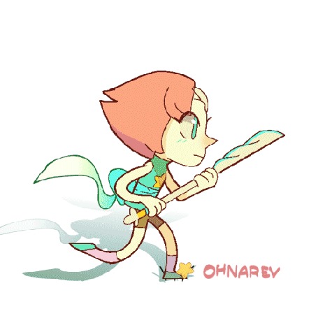 Анимация Pearl / Жемчуг из мультсериала Вселенная Стивена / Steven Universe, by Chilimanic