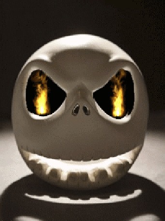Анимация Голова Джека из мультфильма Кошмар перед Рождеством (The nightmare before Christmas)