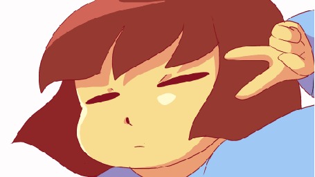 Анимация Frisk / Фриск из игры Undertale, by Chiibe