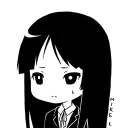Анимация У Mio Akiyama / Мио Акияма из манги K-On! / Кэйон дергается глаз, by Mikeinel, гифка У Mio Akiyama / Мио Акияма из манги K-On! / Кэйон дергается глаз, by Mikeinel