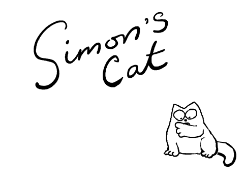 Анимация Анимация из сериала о коте Саймона (Simons Cat in Scary Legs), гифка Анимация из сериала о коте Саймона (Simons Cat in Scary Legs)