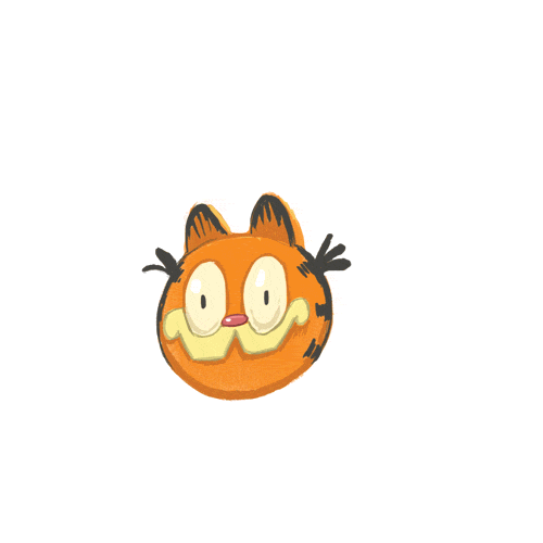 Анимация Клякса Garfield / Гарфилд из одноименного мультфильма, by RoboChandler, гифка Клякса Garfield / Гарфилд из одноименного мультфильма, by RoboChandler