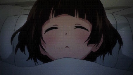 Анимация Machi Amayadori / Мачи Амаядори и Natsu Kumai / Нацу Кумай из аниме Kuma Miko / Жрица и медведь