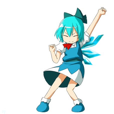 Анимация Танцующая Cirno / Чирно из игры Touhou Project / Проект Восток