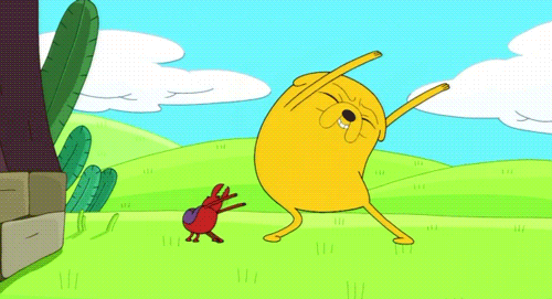 Анимация Пес Jake / Джейк занимается спортом вместе с жуком, мультсериал Adventure Time / Время приключений, гифка Пес Jake / Джейк занимается спортом вместе с жуком, мультсериал Adventure Time / Время приключений