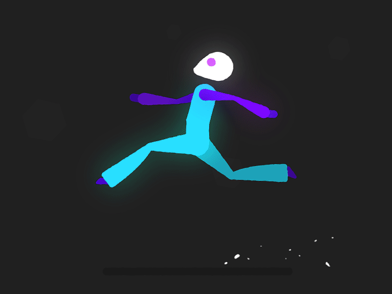 Анимация Нарисованный человечек куда - то бежит, гифка Нарисованный человечек куда - то бежит