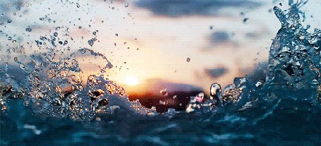 Анимация Бурлящая морская вода