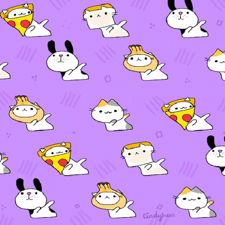 Анимация Смешные и танцующие кошечки и щенки, by Cindy Suen