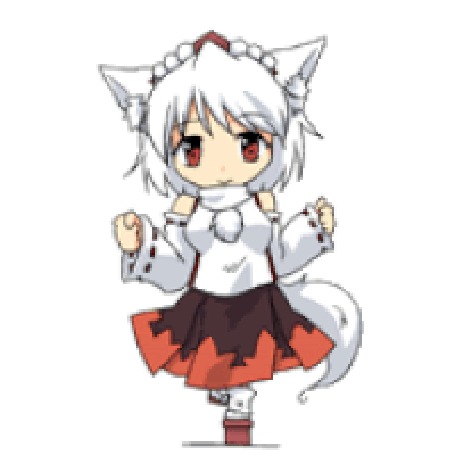 Анимация Momiji Inubashiri / Момиджи Инубашири из игры Touhou Project / Проект Восток