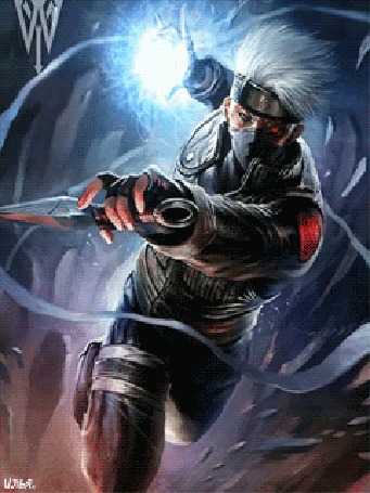 Анимация Kakashi Hatake / Какаши Хатакэ из аниме Naruto / Наруто
