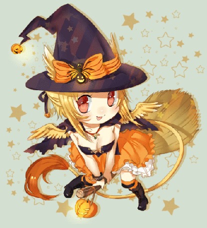 Анимация Marisa Kirisame / Мариса Кирисамэ из аниме Touhou Niji Sousaku Doujin Anime: Musou Kakyou / Мечты летних дней