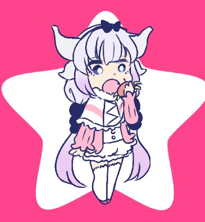 Анимация Kanna Kamui / Канна Камуи из аниме Kobayashi-san Chi no Maid Dragon / Дракон-горничная Кобаяши, by Pearl-Chan0415