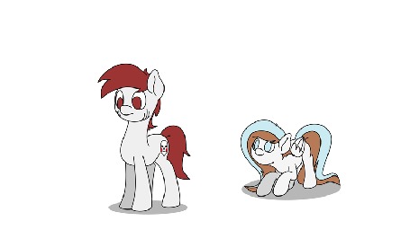 Анимация Пегас запрыгивает на спину пони из мультсериала Little Pony: Friendship is Magic / Мои маленькие пони: Дружба — это чудо, by WitchTaunter