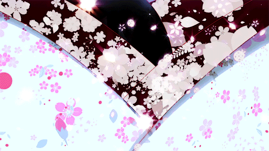 Анимация Shinohara Natsuki с ушками в цветах, аниме Summer wars / Летние войны, гифка Shinohara Natsuki с ушками в цветах, аниме Summer wars / Летние войны