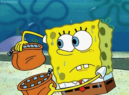 Анимация SpongeBob / Губка Боб из мультсериала SpongeBob SquarePants / Губка Боб Квадратные Штаны вытаскивает из одного кошелька другой и потеет, гифка SpongeBob / Губка Боб из мультсериала SpongeBob SquarePants / Губка Боб Квадратные Штаны вытаскивает из одного кошелька другой и потеет