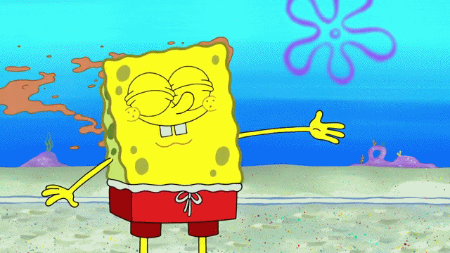 Анимация SpongeBob / Губка Боб из мультсериала SpongeBob SquarePants / Губка Боб Квадратные Штаны стряхивает с себя грязь, гифка SpongeBob / Губка Боб из мультсериала SpongeBob SquarePants / Губка Боб Квадратные Штаны стряхивает с себя грязь