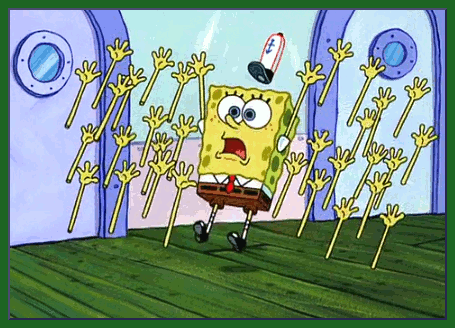 Анимация SpongeBob / Губка Боб из мультсериала SpongeBob SquarePants / Губка Боб Квадратные Штаны пугается, гифка SpongeBob / Губка Боб из мультсериала SpongeBob SquarePants / Губка Боб Квадратные Штаны пугается