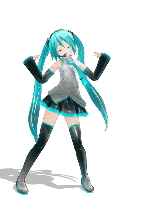 Анимация Vocaloid Hatsune Miku / Вокалоид Хатсунэ Мику, гифка Vocaloid Hatsune Miku / Вокалоид Хатсунэ Мику