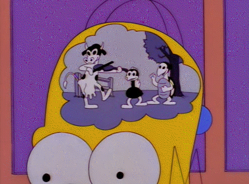 Анимация Мысли в голове Homer Simpson / Гомера Симпсона из мультсериала The Simpsons / Симпсоны, гифка Мысли в голове Homer Simpson / Гомера Симпсона из мультсериала The Simpsons / Симпсоны