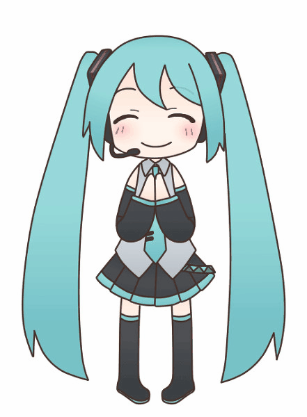 Анимация Vocaloid Hatsune Miku / Вокалоид Хатсунэ Мику, гифка Vocaloid Hatsune Miku / Вокалоид Хатсунэ Мику
