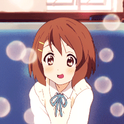 Анимация Yui Hirasawa / Юи Хирасава из аниме K-On! / Кэйон!, гифка Yui Hirasawa / Юи Хирасава из аниме K-On! / Кэйон!