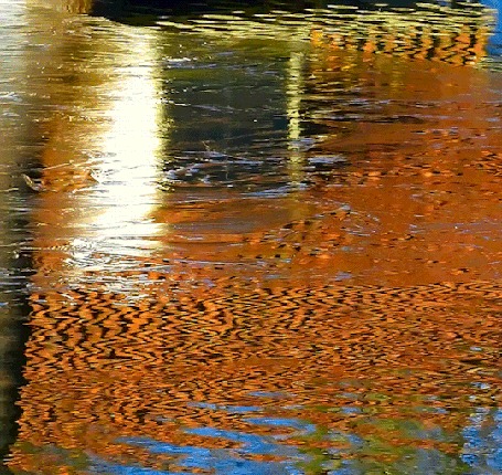 Анимация Вода на асфальте