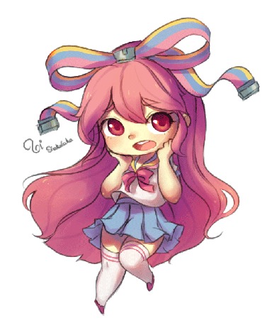 Анимация GIFfany / Гиффани из игры Romance Academy 7 / Академия романтики 7, by BiShakalaka