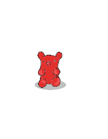 Анимация Медвежонок переливается разными цветами (Hyper Gummy Bears)