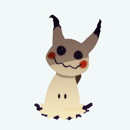 Анимация Mimikyu / Мимикью из аниме Покемон: Солнце и луна / Pokemon Sun & Moon, by rabbzy