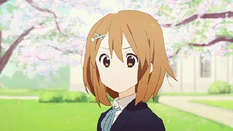 Анимация Yui Hirasawa / Юи Хирасава из аниме K-On!/Кэйон!
